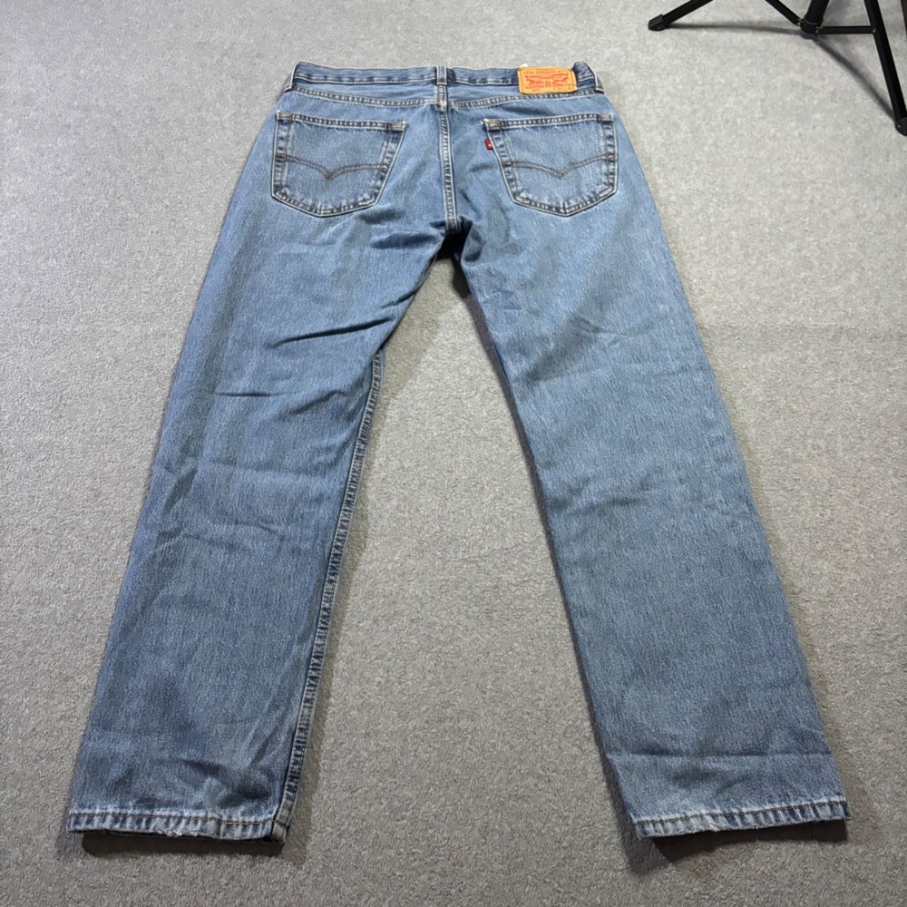 Levis 505 Regular Fit Jeans R Tab Mens 32x30 Blue Medium Wash Straight Leg Denim